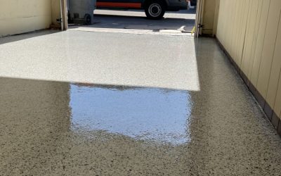San Jose- One car garage Flake-epoxy-floor
