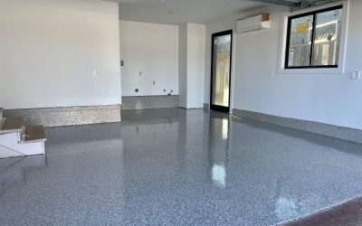 Santa Clara-Tree Car Garages- Marble Chips Flake-epoxy-floor