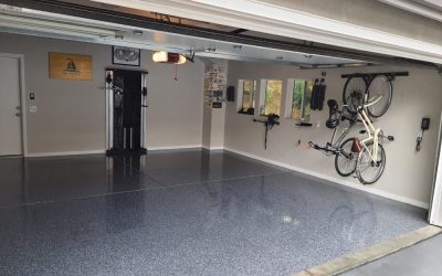 Santa Rosa- Two car garage- Marble chips - Flakes Epoxy Flooring (3)